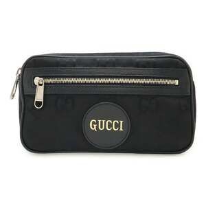 GUCCI Black Leather Fanny Pack